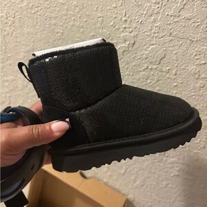 UGG Toddler Black Sequin Boots